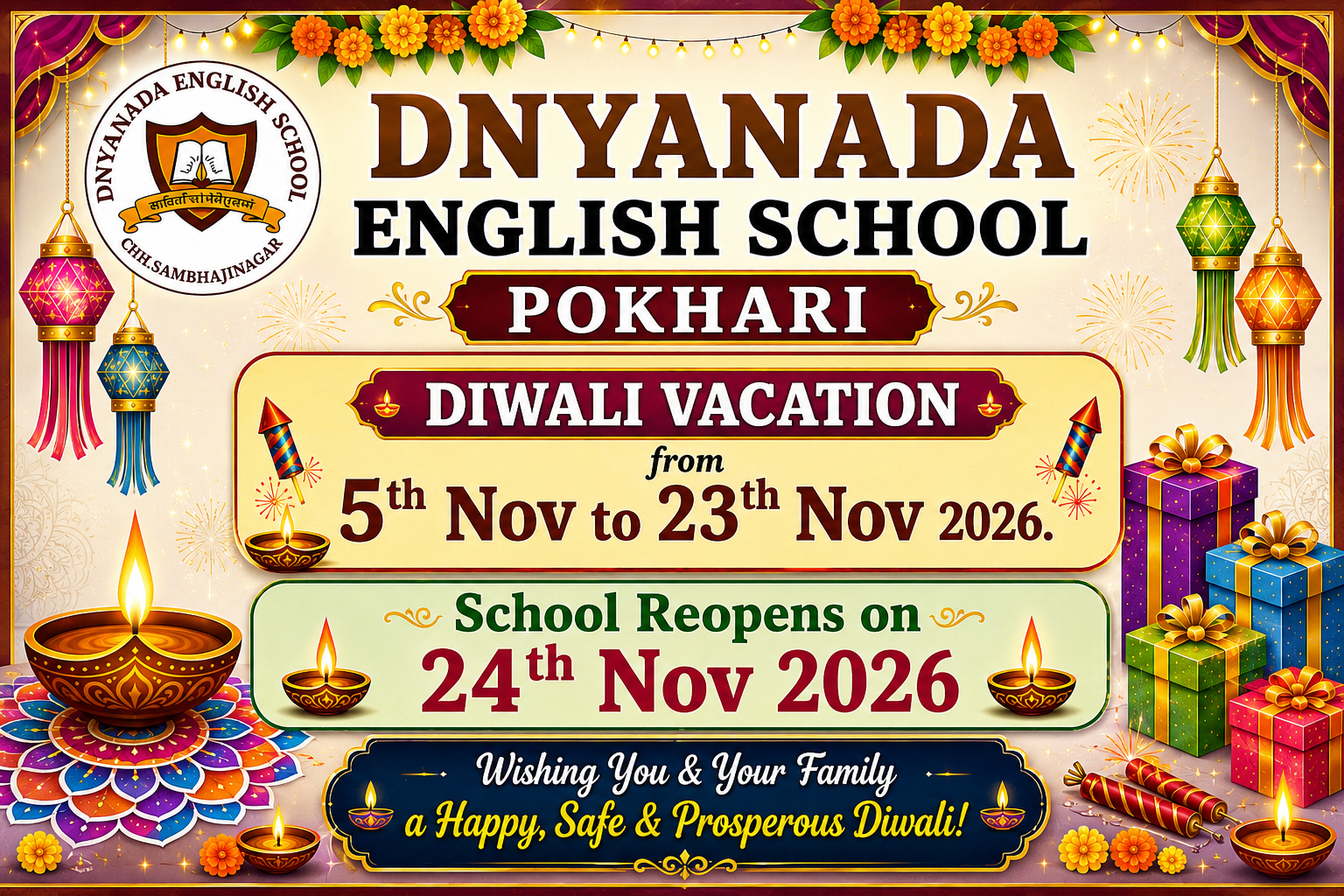 You are currently viewing DIWALI VACATION